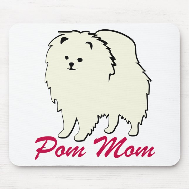 Alfombrilla De Ratón Mamá de Pomeranian Pom (Frente)