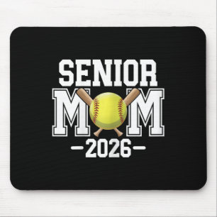 Alfombrilla De Ratón Mamá de Softbol Senior, Cl de 2026, Noche de Senio