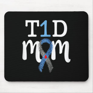 Alfombrilla De Ratón Mamá de T1D - Momia de sensibilización sobre la di