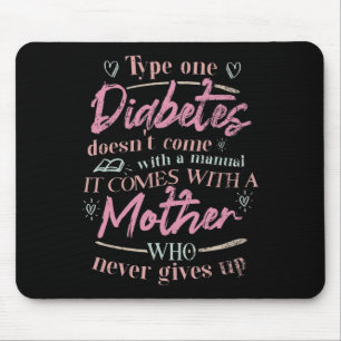 Alfombrilla De Ratón Mamá De Un Niño Con Diabetes T1d