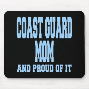 Alfombrilla De Ratón Mamá del guardacostas y orgulloso de él
