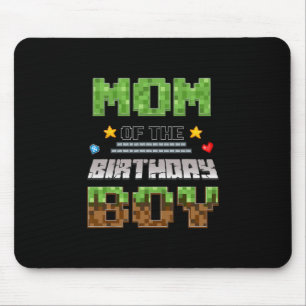 Alfombrilla De Ratón Mamá Del Videojugador Del Cumpleaños Pixel Cumplea