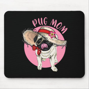 Alfombrilla De Ratón Mamá Día de la Madre Mamá Mamá Madre Pug 