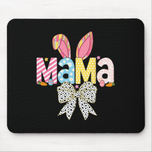 Alfombrilla De Ratón Mama Easter Coquette Bow Bunny Mating Family Eas