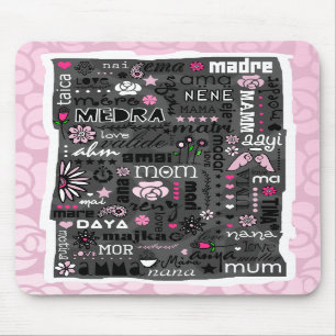 ALFOMBRILLA DE RATÓN MAMÁ EN LOS OTROS IDIOMAS MOUSEPAD