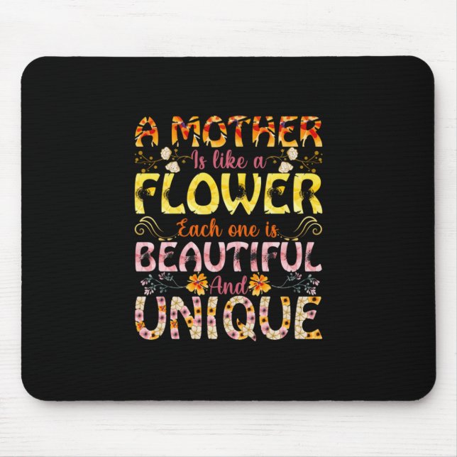 Alfombrilla De Ratón Mamá Es Como Una Flor (Frente)