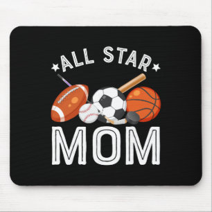 Alfombrilla De Ratón Mamá Estrella del Niño Cumpleañero Fútbol de Esque