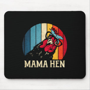 Alfombrilla De Ratón Mamá Gallina Vintage Pollo Mamá Divertida Granja G