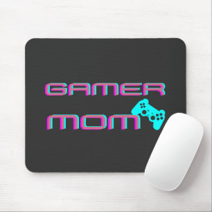 Alfombrilla De Ratón Mamá Gamer Retro Neon
