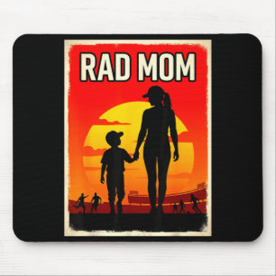Alfombrilla De Ratón Mamá genial madre e hijo mamá fútbol atardecer 