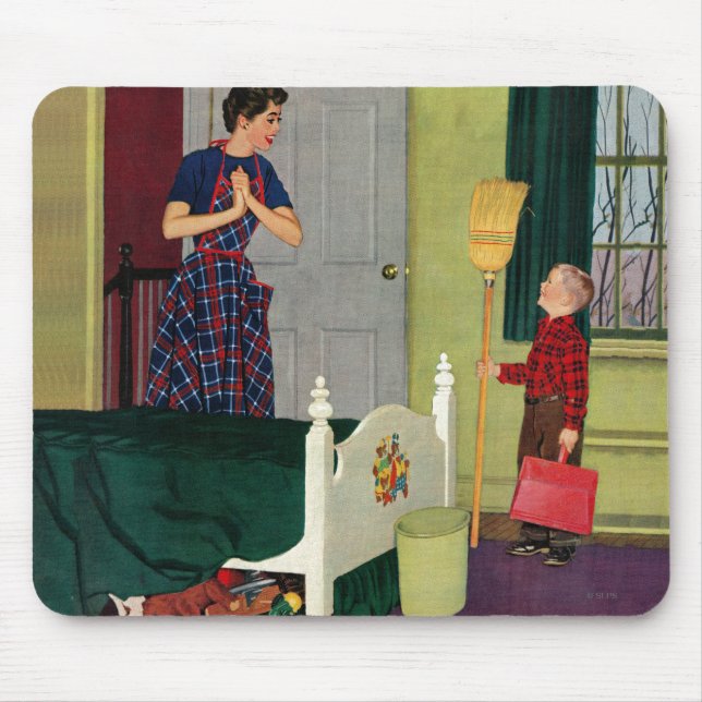Alfombrilla De Ratón ¡Mamá, limpié mi sitio! (Frente)