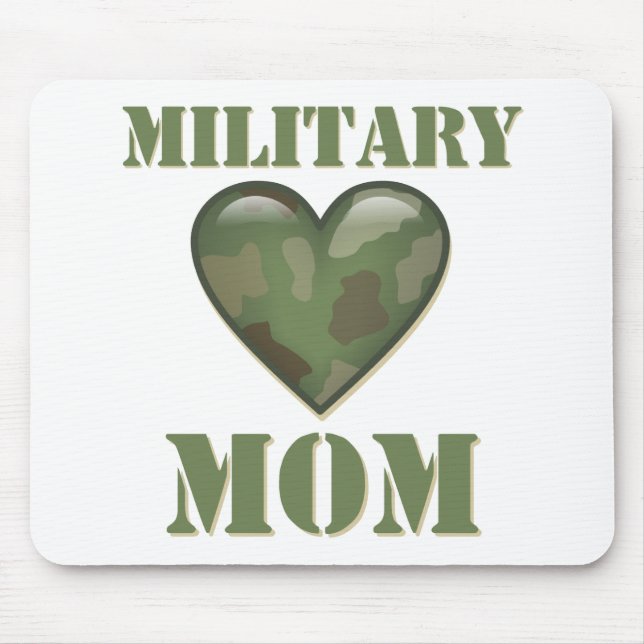Alfombrilla De Ratón Mamá militar (Frente)