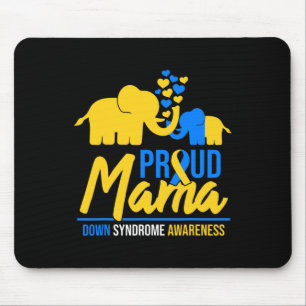 Alfombrilla De Ratón Mama Mom Down Syndrome Awareness Day Cute Elephant