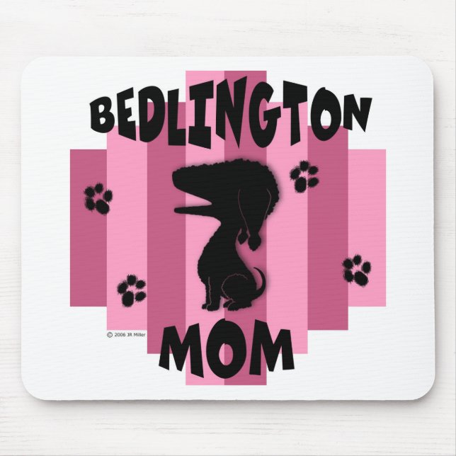 Alfombrilla De Ratón Mamá Mousepad de Bedlington (Frente)