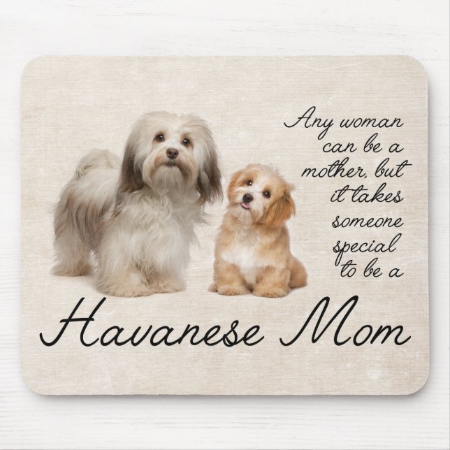 Alfombrilla De Ratón Mamá Mousepad de Havanese (Frente)
