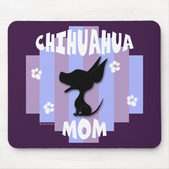 Alfombrilla De Ratón Mamá Mousepad de la chihuahua (Frente)