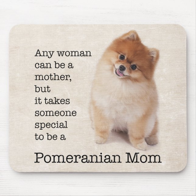 Alfombrilla De Ratón Mamá Mousepad de Pomeranian (Frente)
