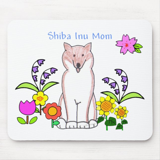 Alfombrilla De Ratón Mamá Mousepad de Shiba Inu (Frente)