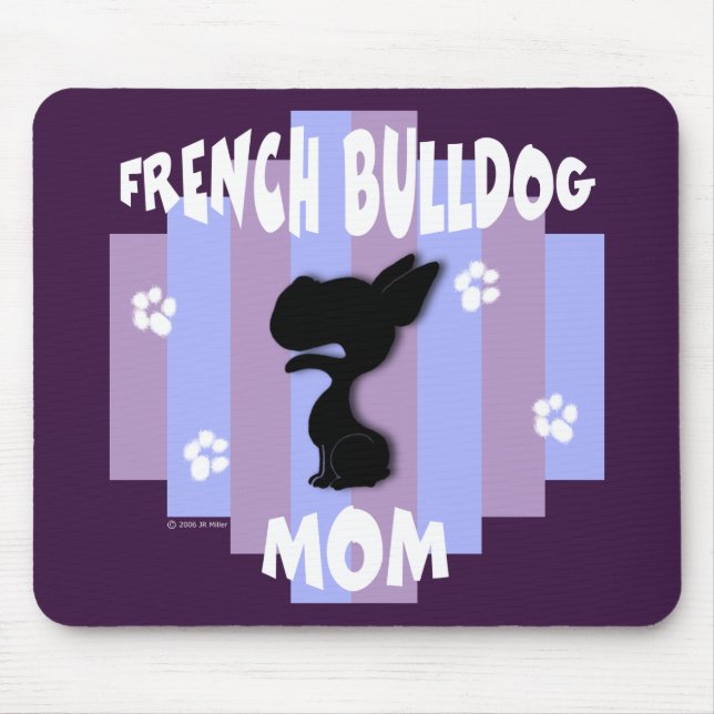 Alfombrilla De Ratón Mamá Mousepad del bulldog francés (Frente)