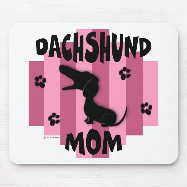 Alfombrilla De Ratón Mamá Mousepad del Dachshund (Frente)