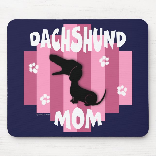 Alfombrilla De Ratón Mamá Mousepad del Dachshund (Frente)
