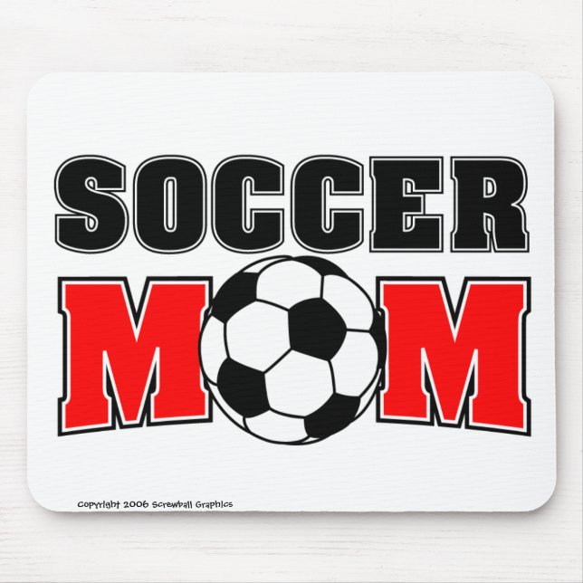 Alfombrilla De Ratón Mamá Mousepad del fútbol (Frente)