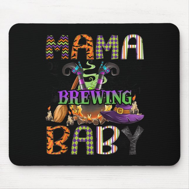 Alfombrilla De Ratón Mama Of Brewing Baby Halloween One Soky Mama  (Frente)