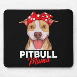 Alfombrilla De Ratón Mamá Pittie Pitbull Perro Mamá Divertido Regalo Dí