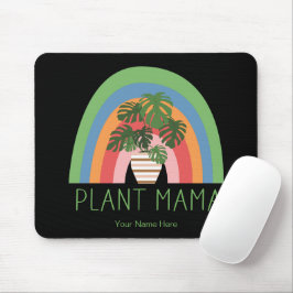 Alfombrilla De Ratón Mamá Planta Boho Jardín Arcoíris Hojas de Monstera