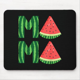 Alfombrilla De Ratón Mamá sandía vintage de verano fruta linda mujer