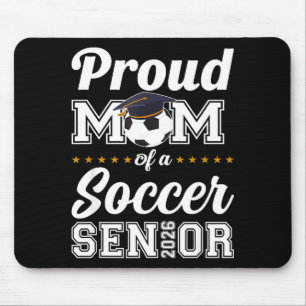Alfombrilla De Ratón mamá sénior clase 2026 mamá fútbol graduación 