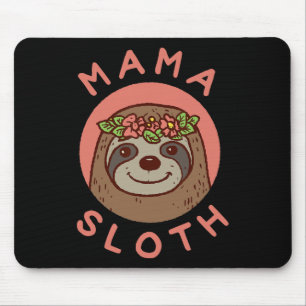 Alfombrilla De Ratón Mamá Sloth Un Regalo De La Madre De La Hija Del Hi