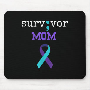 Alfombrilla De Ratón Mamá superviviente - Semicolón Regalo Prevención d