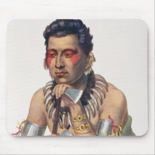 Alfombrilla De Ratón Mamá-Tener-Ka joven, jefe del Iowas