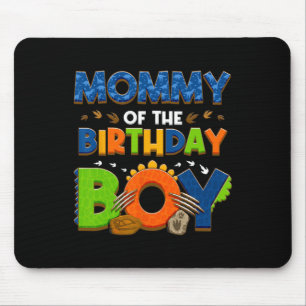 Alfombrilla De Ratón Mamá Y Papá Mamá Nacimiento Familia Dinosaurios Pa