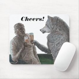 Alfombrilla De Ratón Mamá y Werewolf Beer Beer Chequea Almohadilla del 