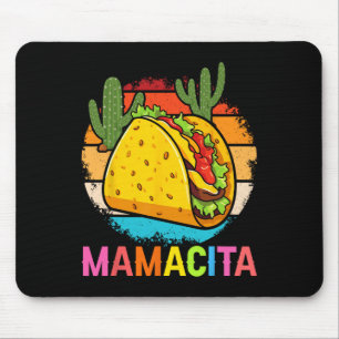 Alfombrilla De Ratón Mamacita Funny Taco Cactus Cinco De Mayo Fiesta Ou