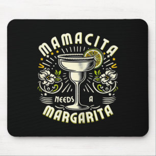 Alfombrilla De Ratón Mamacita Necesita Una Margarita Divertido Cinco De