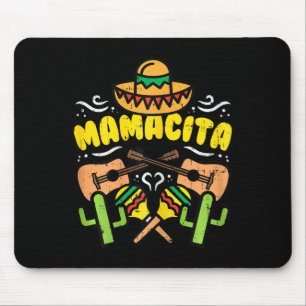 Alfombrilla De Ratón Mamacita Sombrero Cinco De Mayo Fiesta Mexicana Ho