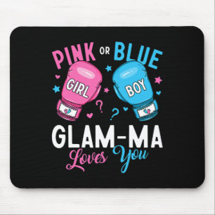 Alfombrilla De Ratón Mamáes De Glam Rosadas O Azules Te Ama Boxear La R