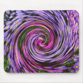 Alfombrilla De Ratón Mamáes rosa morado azul Swirl Mousepad