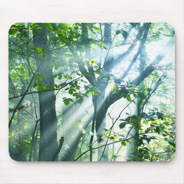Alfombrilla De Ratón Mañana en el bosque (Frente)