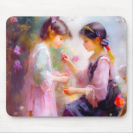 Alfombrilla De Ratón Mañana en un jardín