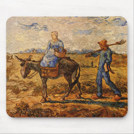 Alfombrilla De Ratón Mañana, Pareja de Campesinos por Vincent van Gogh