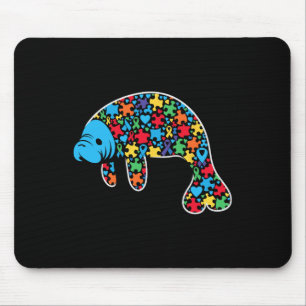 Alfombrilla De Ratón Manatee Puzzle Autism Awareness Autistic Women Me