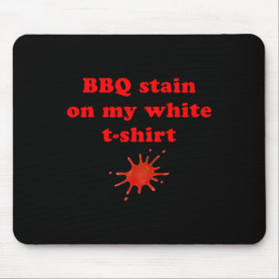 Alfombrilla De Ratón Mancha Bbq En Mi Blanco 2
