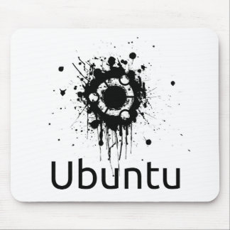 Alfombrilla De Ratón Mancha de tinta Mousepad de Ubuntu