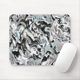 Alfombrilla De Ratón Manchas cromadas con gradiente o hume, de negro a 