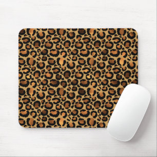 Alfombrilla De Ratón Manchas de Leopardo Marrón Elegante Animal Salvaje