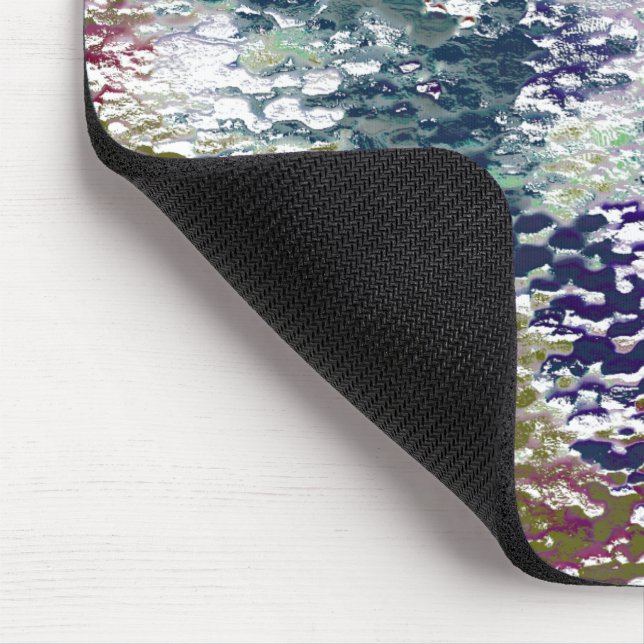 Alfombrilla De Ratón Manchas y manchas de pintura bajo vidrio martillad (Esquina)